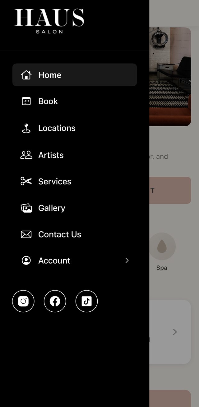 Navigation menu: Home, Book, Locations, Artists, Services, Gallery, Contact Us, Account
